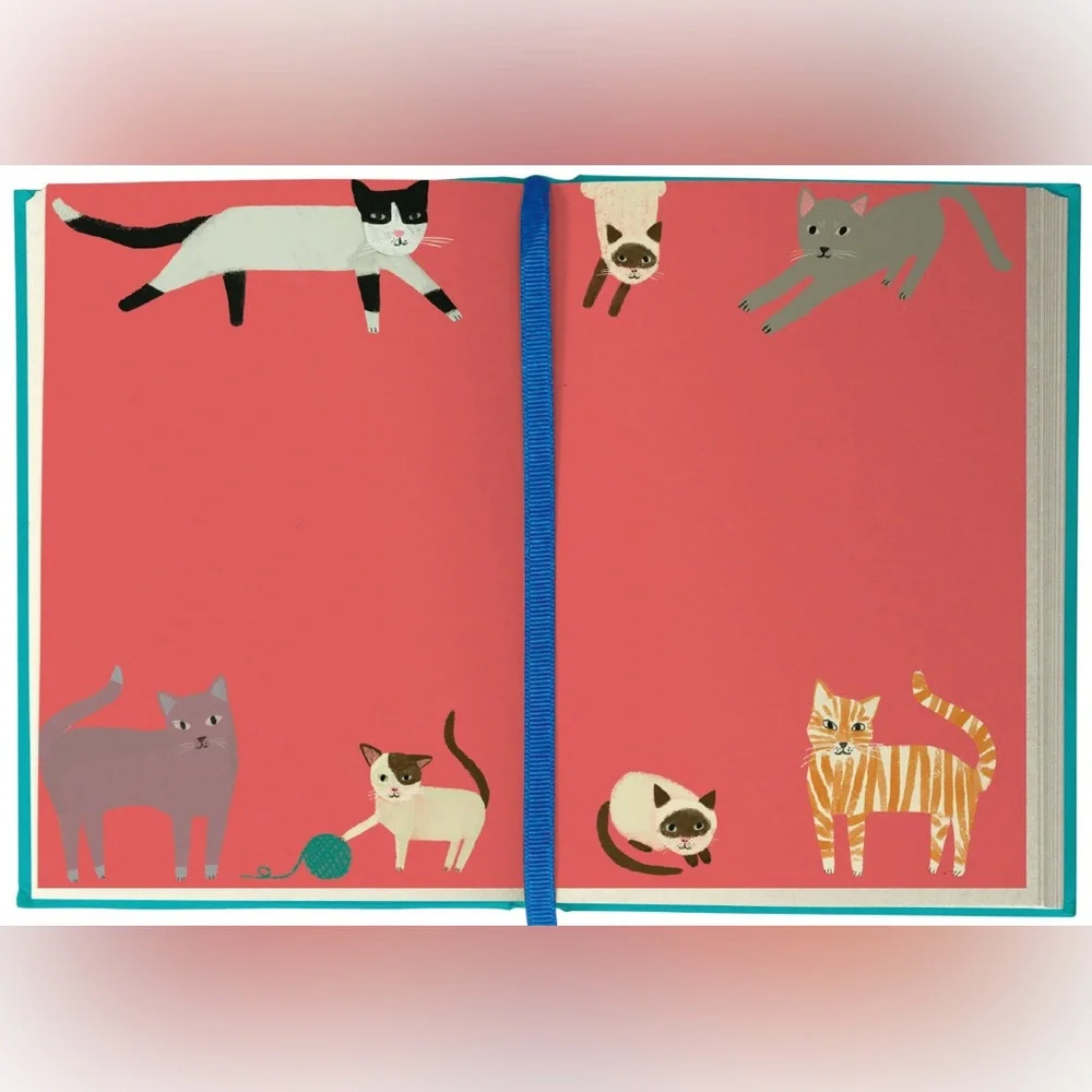 Adorable Cat-Themed Illustrated Journal - 272 Fun Bold Pages - excellent gift!